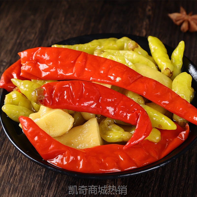 【♥凯奇美食供应链♥】四川特色泡菜蜀三泡泡野山椒红辣椒泡姜老坛泡菜酱腌菜开胃下饭菜