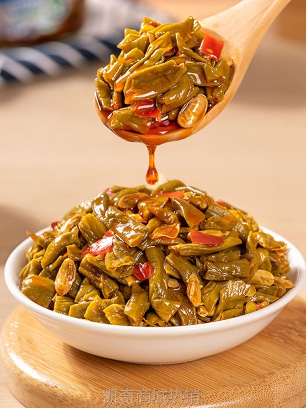 【♥凯奇美食供应链♥】吉香居爽口下饭菜瓶装榨菜350g*3开味酸菜香辣三丝脆口豇豆酸豆角