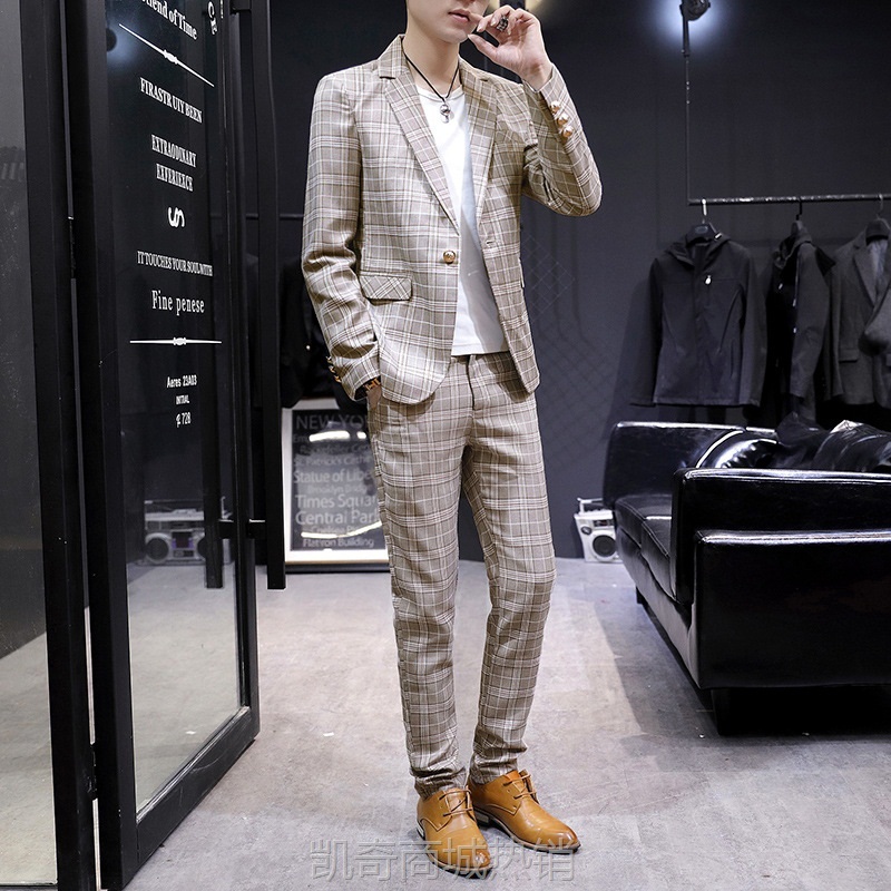 男士西服套装商务西装男结婚新郎伴郎团礼服修身职业正装外套817