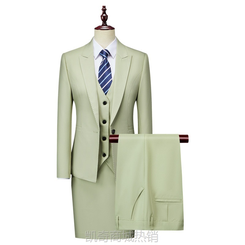 新郎西服套装男士商务职业正装结婚礼服英伦风休闲修身韩版西装男