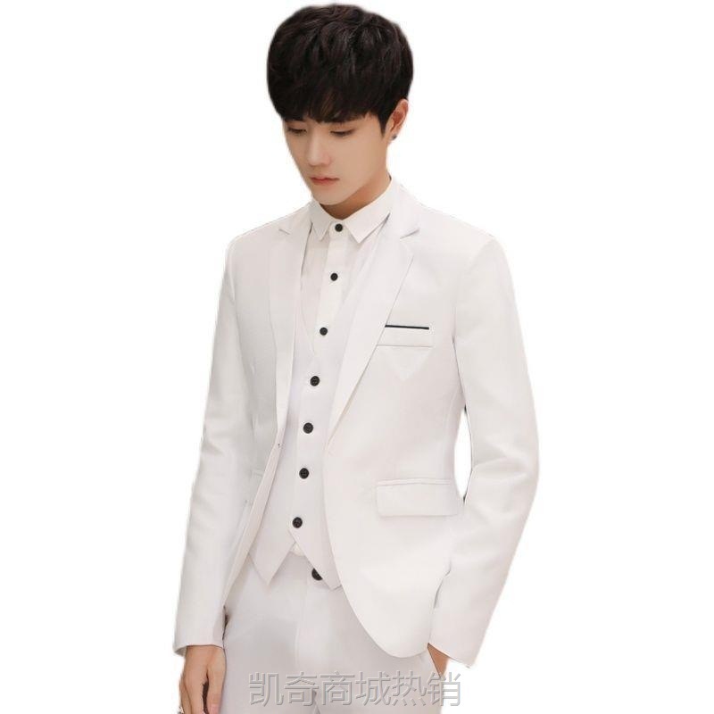 西装套装男士商务修身小西服外套休闲职业正装新郎伴郎团结婚礼服
