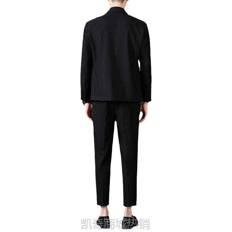 男士休闲西服套装韩版修身商务正装新郎结婚礼服伴郎外套西裤