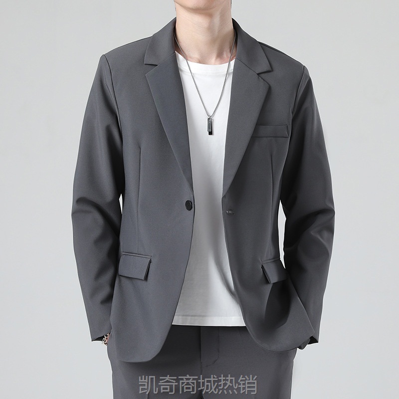 西服套装男士韩版修身外套新郎结婚礼服高级商务正装休闲小西装男