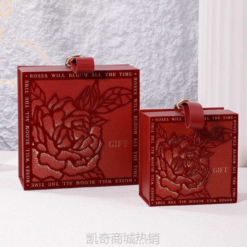 情人节礼品盒婚礼伴手礼盒ins风生日礼物盒婚庆糖果圆形包装空盒