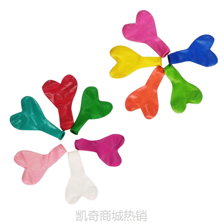 马卡龙哑光爱心气球 婚礼派对装饰求婚生日场景布置乳胶心形气球