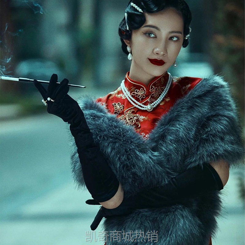 影楼拍照主题服装军阀旗袍旅拍街拍写真服艺术照婚纱摄影时尚礼服