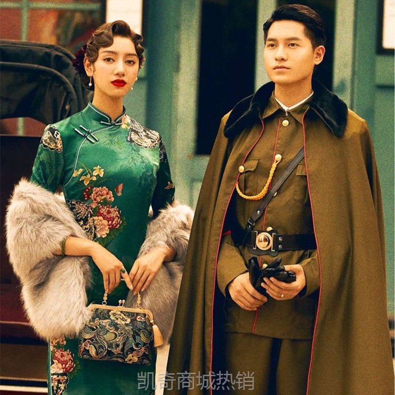 影楼拍照主题服装军阀旗袍旅拍街拍写真服艺术照婚纱摄影时尚礼服