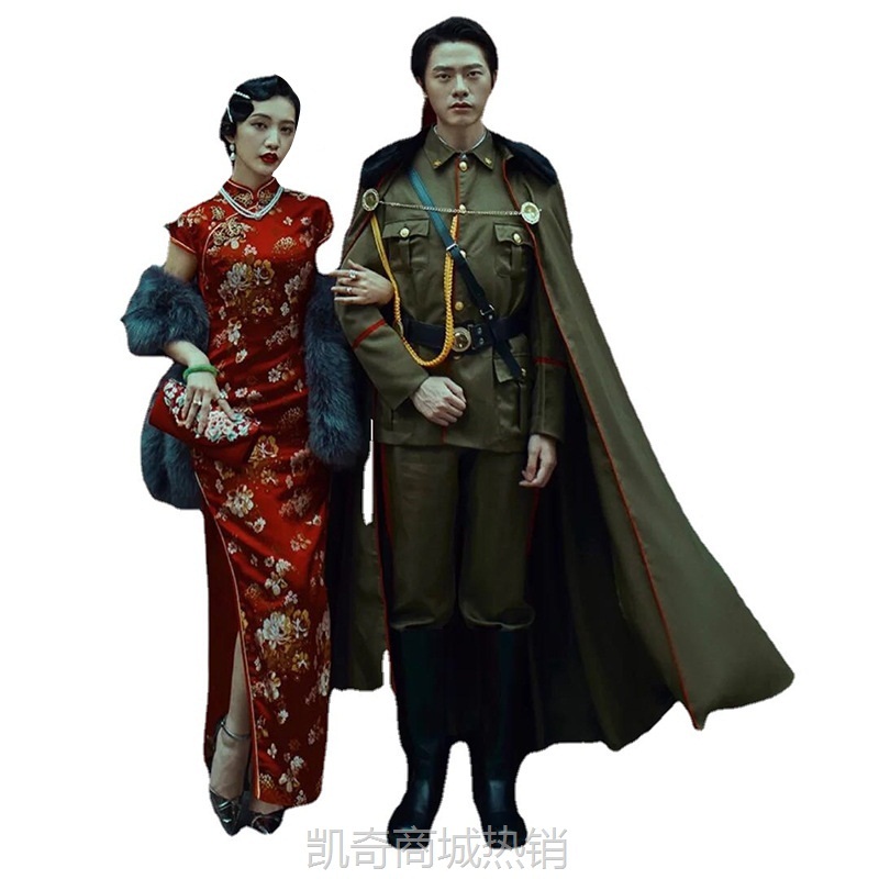 影楼拍照主题服装军阀旗袍旅拍街拍写真服艺术照婚纱摄影时尚礼服