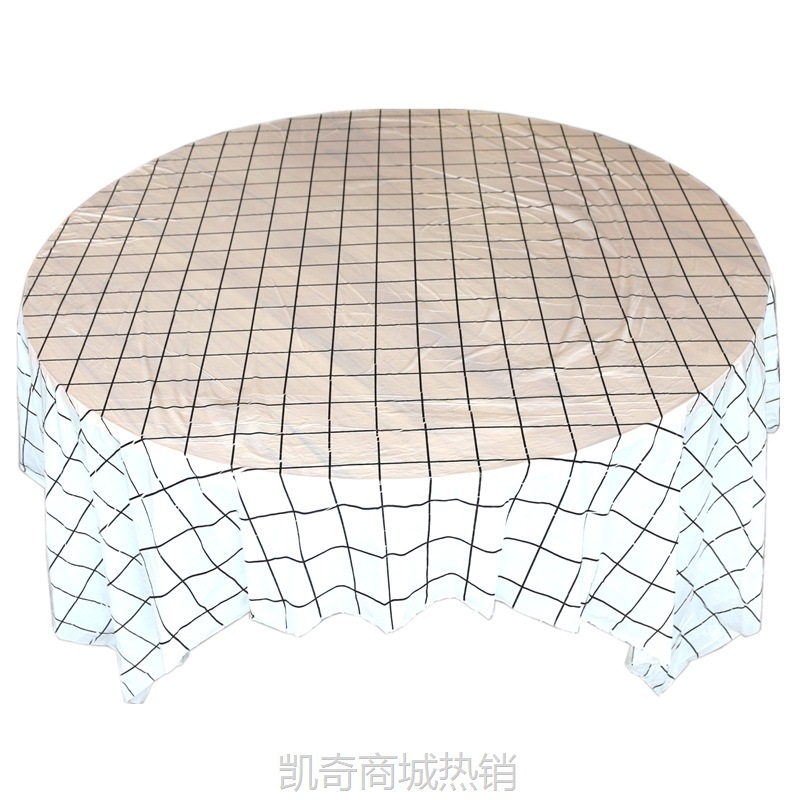 一次性桌布批发防水防油加厚款方桌圆桌通用正方形长方形台布10张
