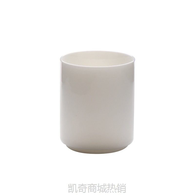 羊脂玉功夫茶杯单个主人杯单杯茶具茶盏家用陶瓷品茗杯简约1只装