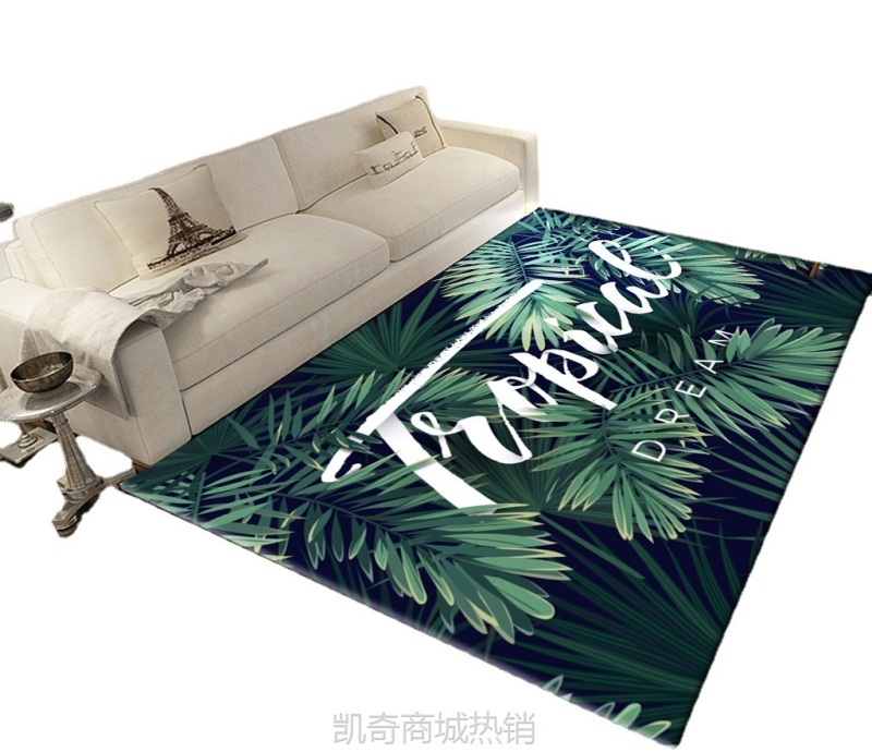 厂家批发3D印花ins风客厅卧室茶几地毯地垫卧室书房床边毯可水洗
