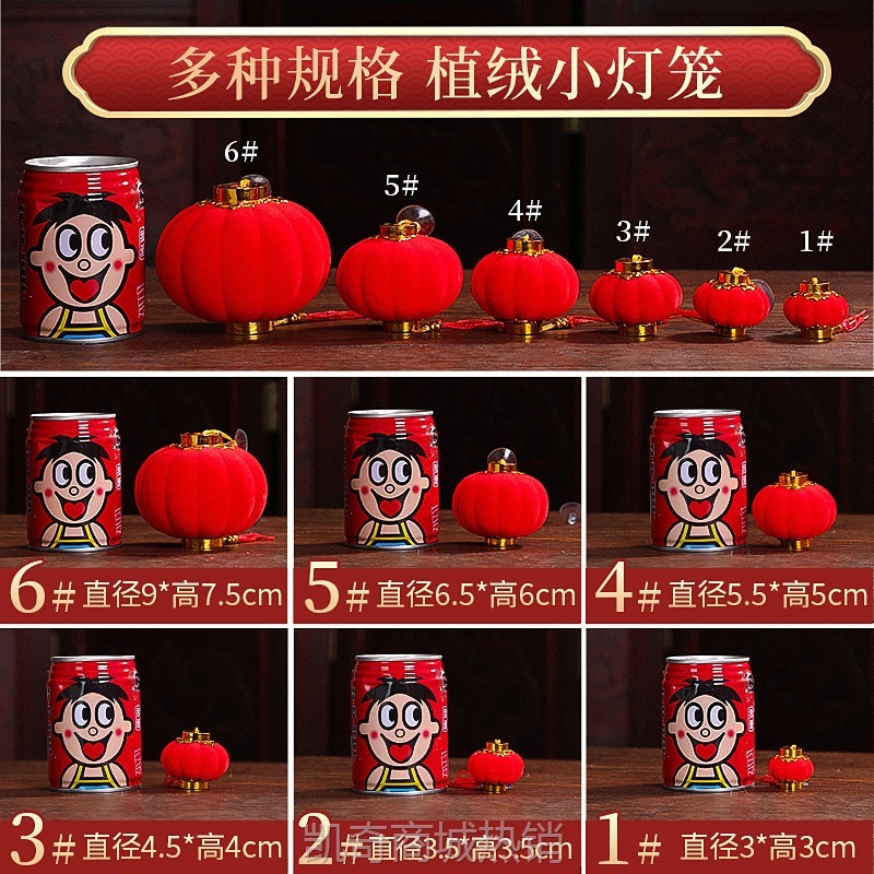 2025新年红灯笼挂饰蛇年春节阳台大门过年喜庆绿植装饰品挂件批发