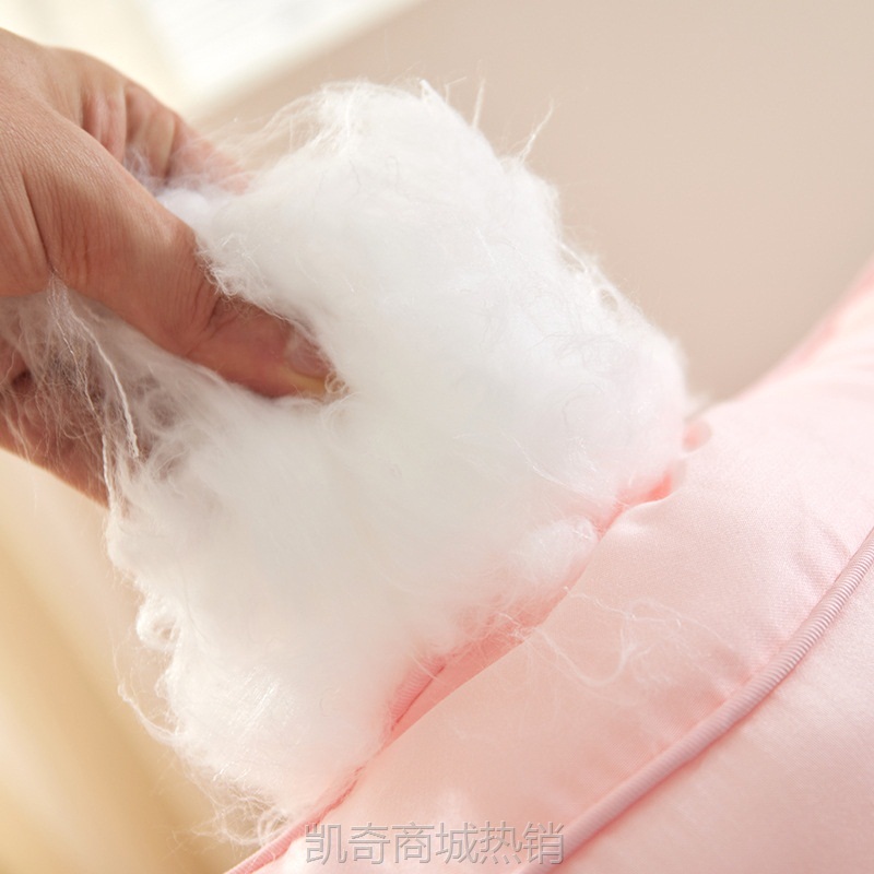 A类全棉柔软蚕丝枕头枕芯护颈椎助睡眠一对装家用纯棉低整头男