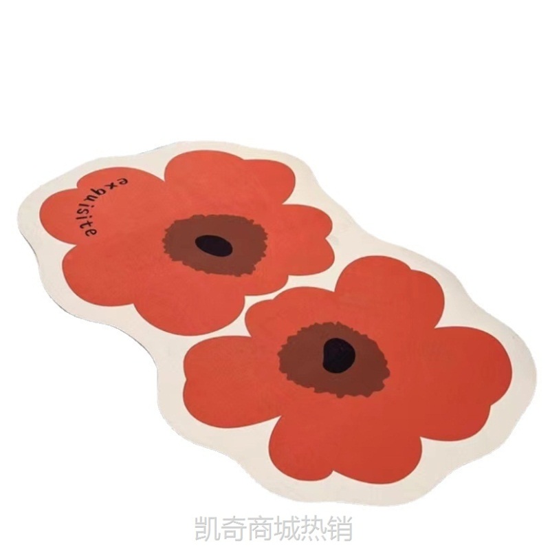 批发异形小清新软硅藻泥地垫卫生间浴室脚垫吸水防滑速干入户门垫
