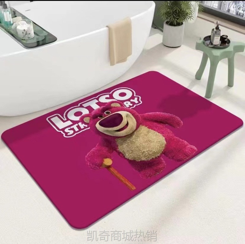 批发硅藻泥软垫吸水地垫卫生间浴室门口脚垫防滑速干卫浴家用地毯
