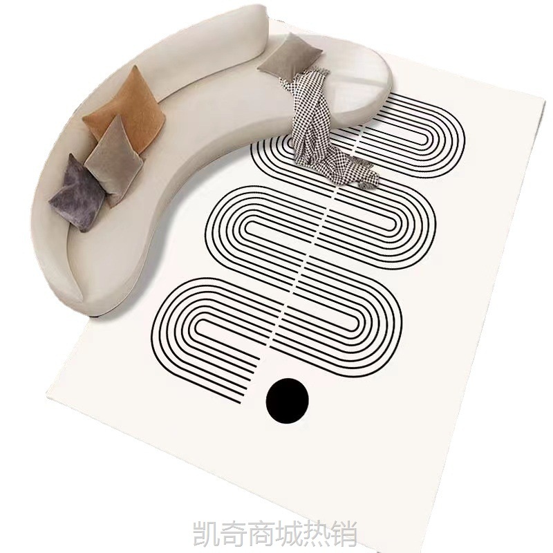 厂家批发仿羊绒简约个性地毯客厅沙发茶几地毯卧室床边毯飘窗毯