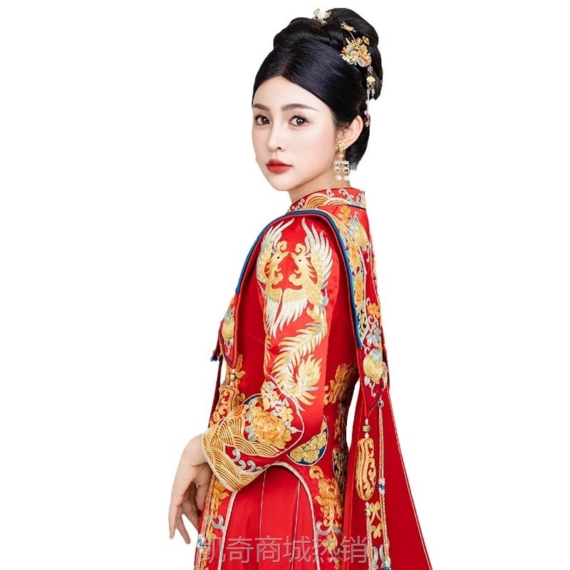 秀禾服新娘2024新款龙凤褂高端中式嫁衣女显瘦敬酒出阁礼服秀禾服
