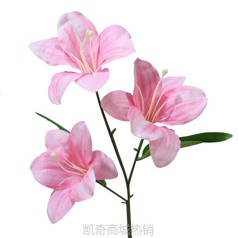 3D打印花萱草百合花墙造景仿真花婚礼堂宴会厅插花假花装饰摆件