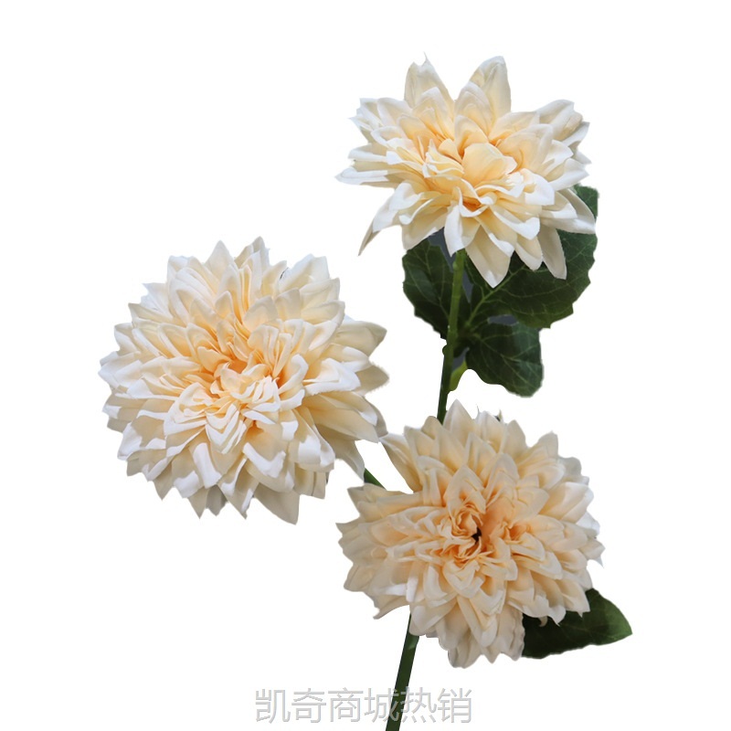 婚庆仿真3头锦绣大丽花婚礼路引摄影插花家居装饰摆件布景装饰花