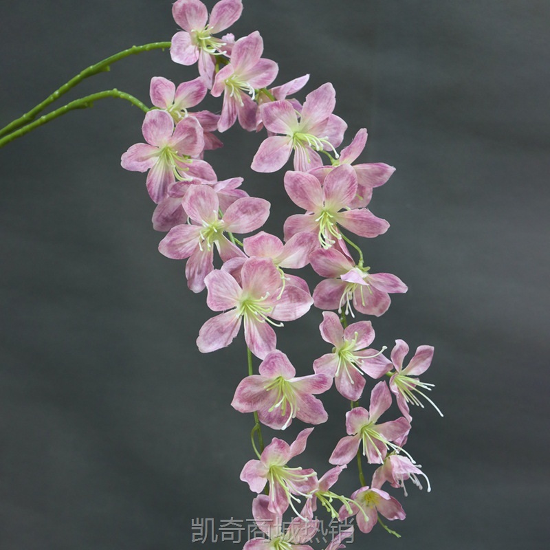 仿真垂丝茉莉藤蔓垂吊绢花家居室内造景装饰路引插花吊顶绢花花材