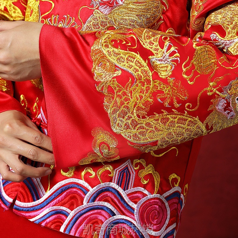 男士秀禾服马褂式中式新郎服2024新款结婚礼服男装秀禾男婚服男款