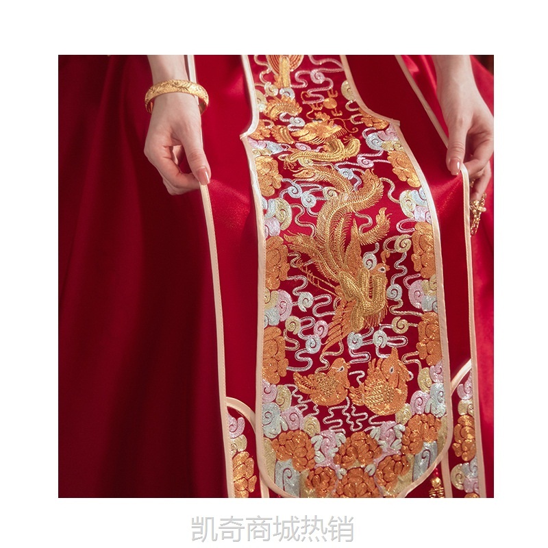 秀禾服新娘2024新款中式结婚礼服新娘嫁衣敬酒服显瘦龙凤褂婚服