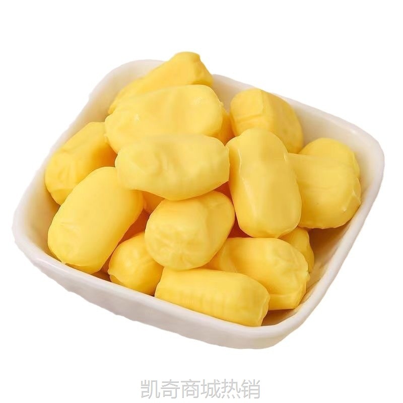 爆浆榴莲糖网红水果味软糖榴莲软糖散装喜糖整箱休闲零食代发
