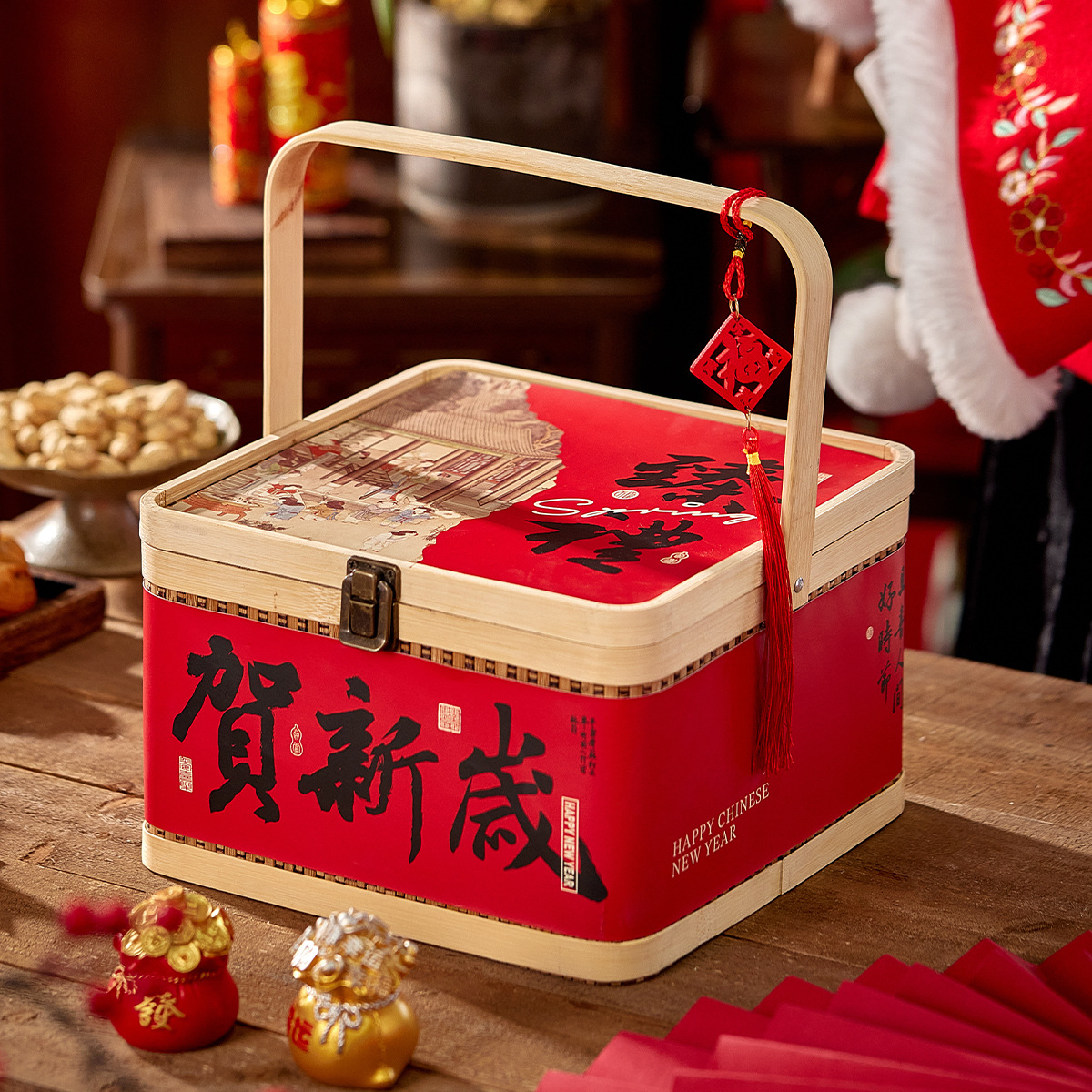 新年竹篮礼盒