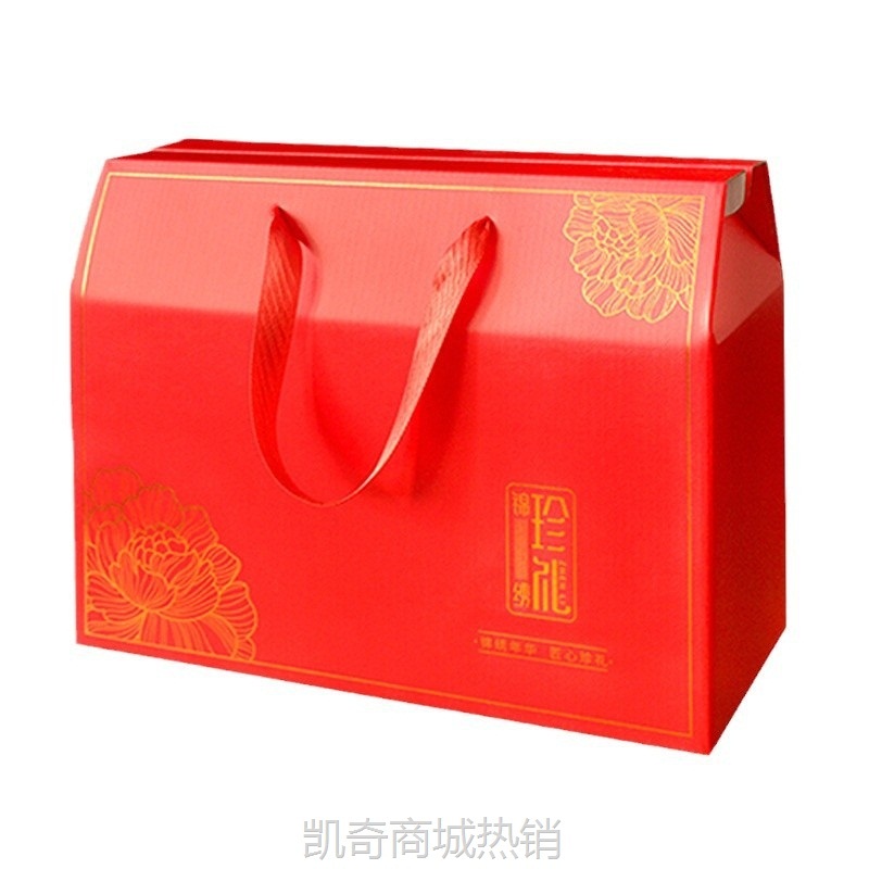 现货通用礼品盒农副产品特产礼品包装盒手提彩盒彩箱空盒纸盒