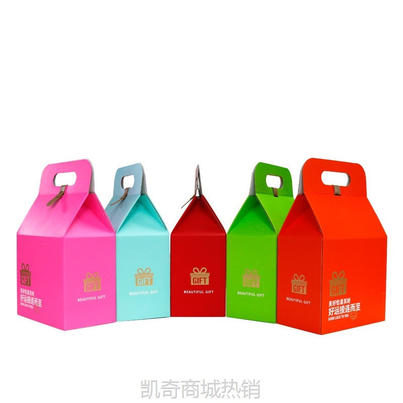 2024新品通用手提包装盒子现货批发 春节年货用糕点烘培礼盒包邮