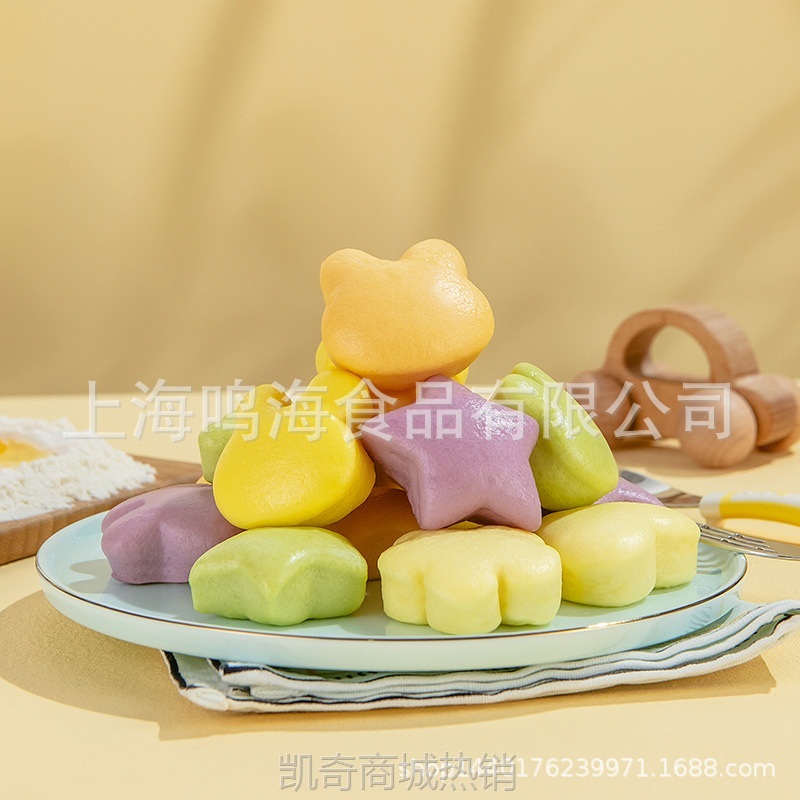 【♥首购1元♥】九洲丰园王爷爷有机食品 有机儿童卡通馒头 330g/盒*18盒/箱