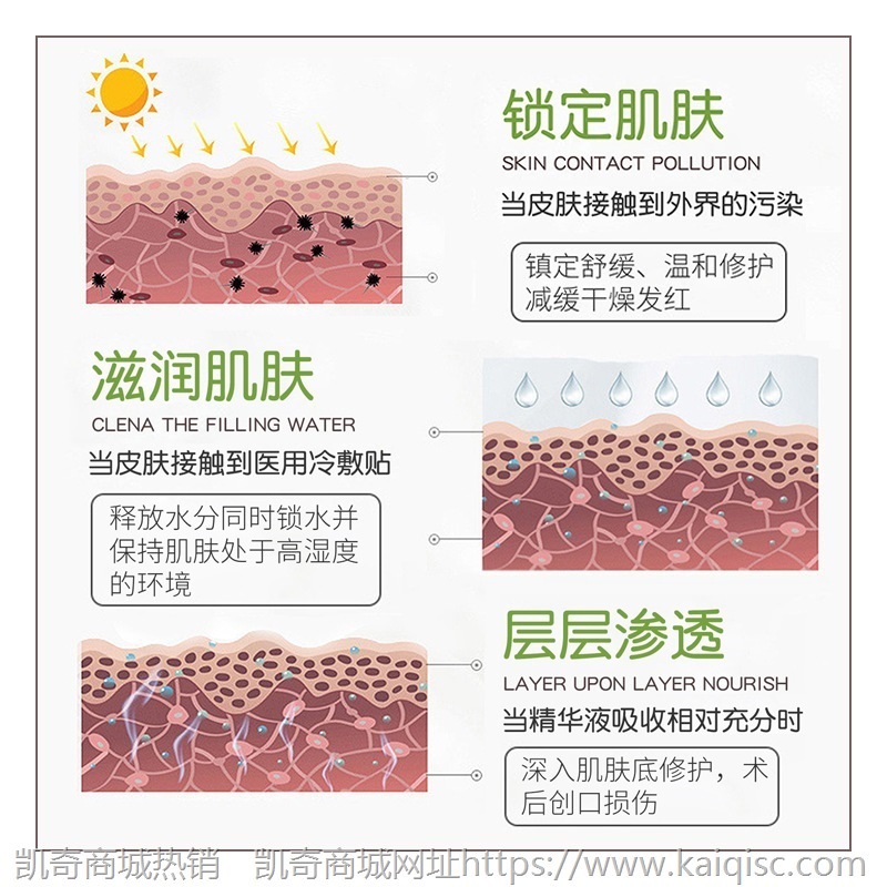 净医生冷敷贴面膜 补水保湿降温易感肌肤修护面膜oem贴牌加工