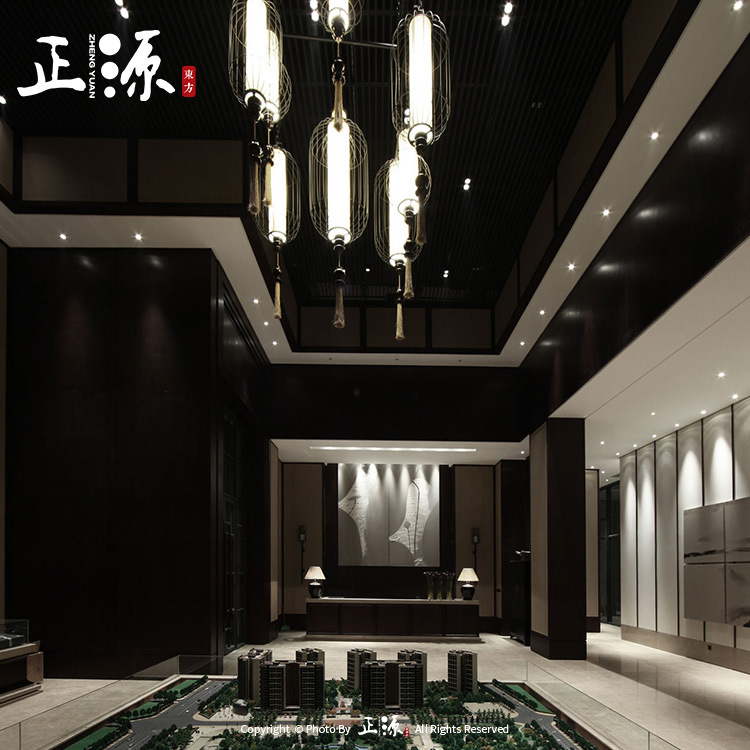 中式灯具打样酒店灯具定制 新中式灯 别墅灯具非标定制正源新中式