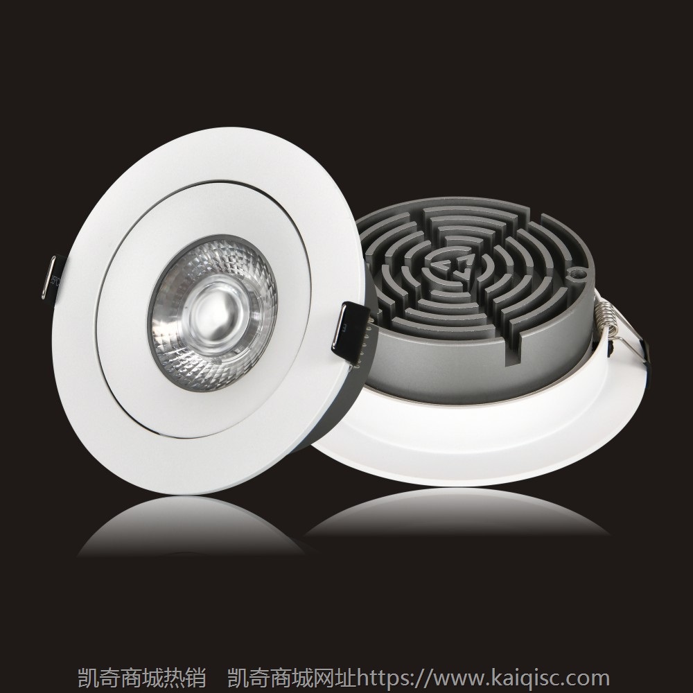 led嵌入式射灯超薄COB天花射灯酒店家装工程嵌入式高端筒灯洗墙灯
