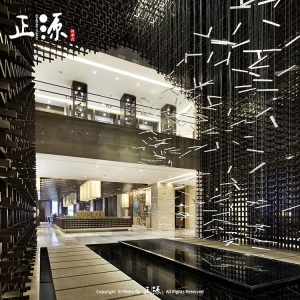 正源新中式灯具定制吊灯会所灯具订制别墅酒店非标工程灯具灯定制
