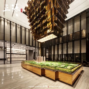 新中式灯具定制星级酒店灯具订制 别墅灯具非标定制正源新中式