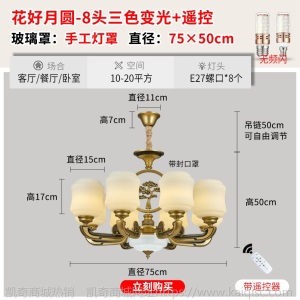 新中式锌合金吊灯客厅灯禅意中国风书房卧室灯大气餐桌餐厅灯饰