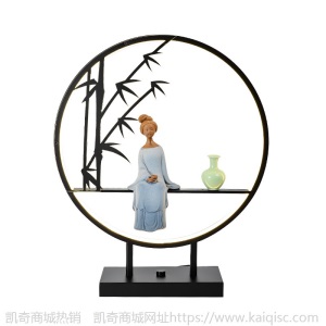 新中式台灯卧室床头灯酒店别墅茶楼复古创意个性客厅禅意时尚台灯