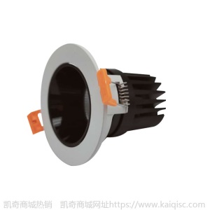 智闪LED射灯COB天花灯嵌入式家装洗墙灯5000K12W三色变光3500K