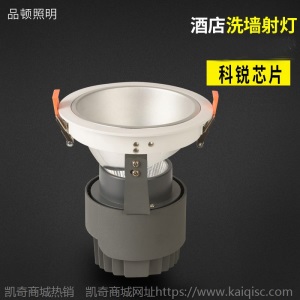 led酒店洗墙射灯家装西防眩筒灯7W12w顿COB洗墙灯开孔75MM天花射
