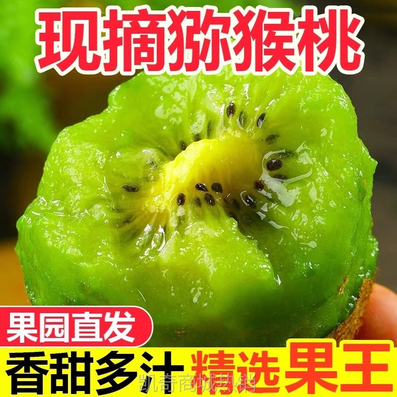 正宗绿心猕猴桃5斤弥猕猴桃奇异果香甜新鲜水果当季批发整箱大果