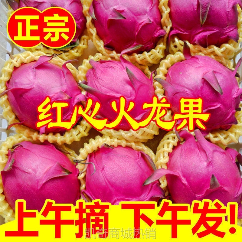 红心火龙果超甜当季 红肉新鲜直供应季热带水果批发整箱