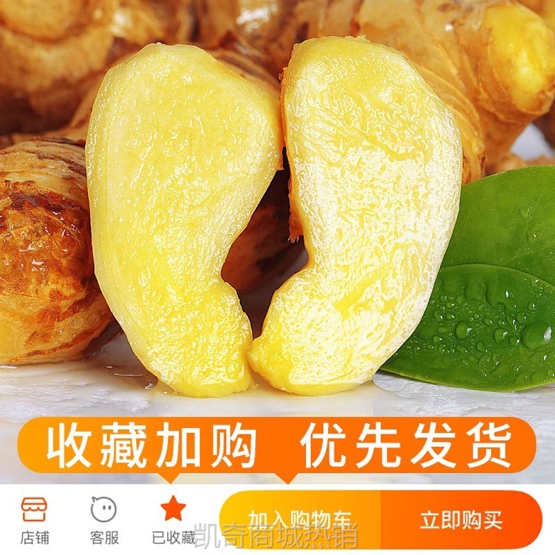 2025正宗云南小黄姜5斤新鲜生姜现挖高山沙姜老嫩姜土姜蔬菜包邮