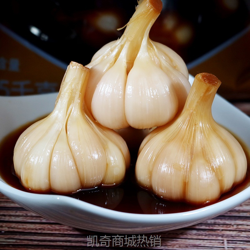 5斤装安徽特产糖蒜头糖醋蒜甜蒜腌蒜头酱菜酱汁咸蒜头新鲜大蒜1斤