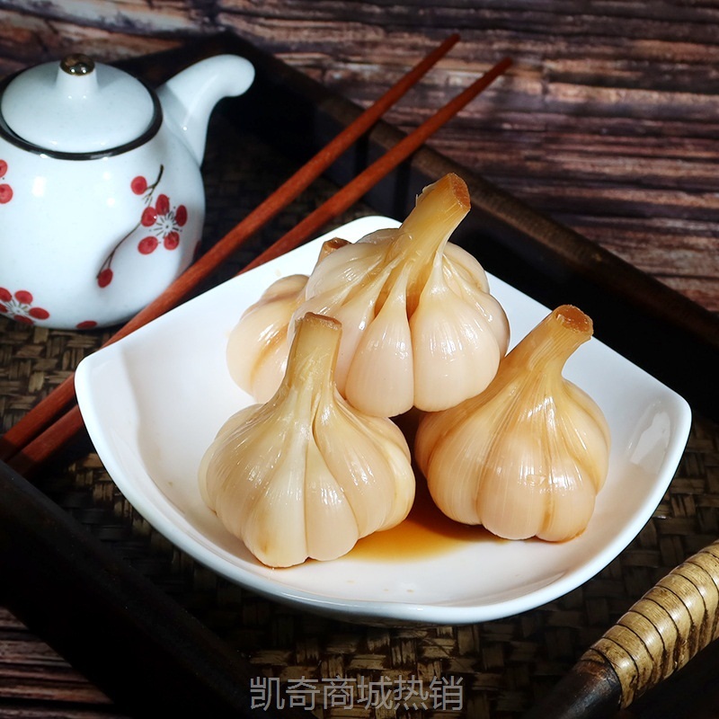 5斤装安徽特产糖蒜头糖醋蒜甜蒜腌蒜头酱菜酱汁咸蒜头新鲜大蒜1斤