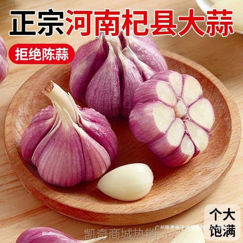 【特价】2025现挖新蒜杞县紫皮大蒜头腌制糖蒜醋蒜新鲜红白皮大蒜