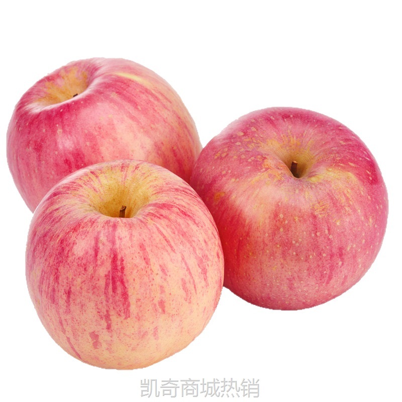 【淡雪条纹】正宗烟台苹果栖霞红富士脆甜新鲜水果整箱产地直发