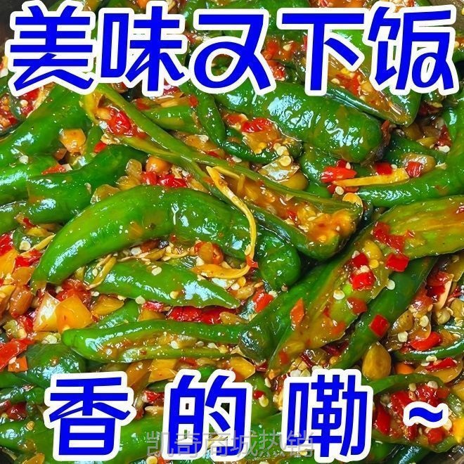 农家自制手工新鲜腌辣椒江西特产腌青椒泡椒开味下饭菜脆辣酱咸菜
