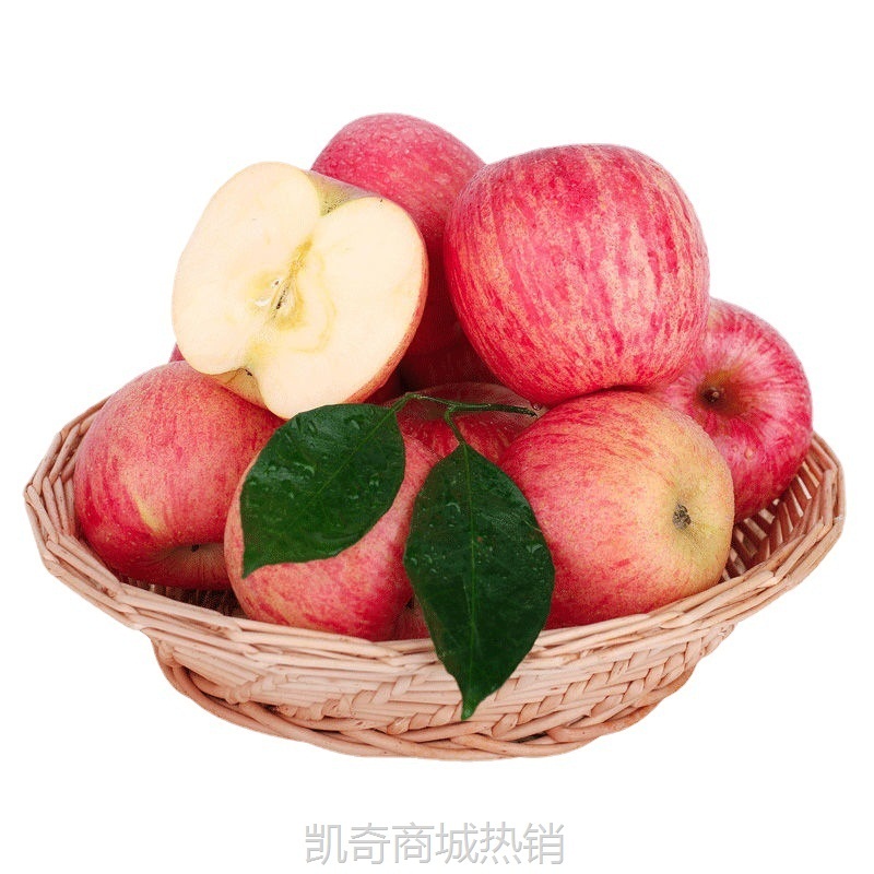 苹果山东烟台红富士当季新鲜现摘红富士水果510斤整箱批一件批发