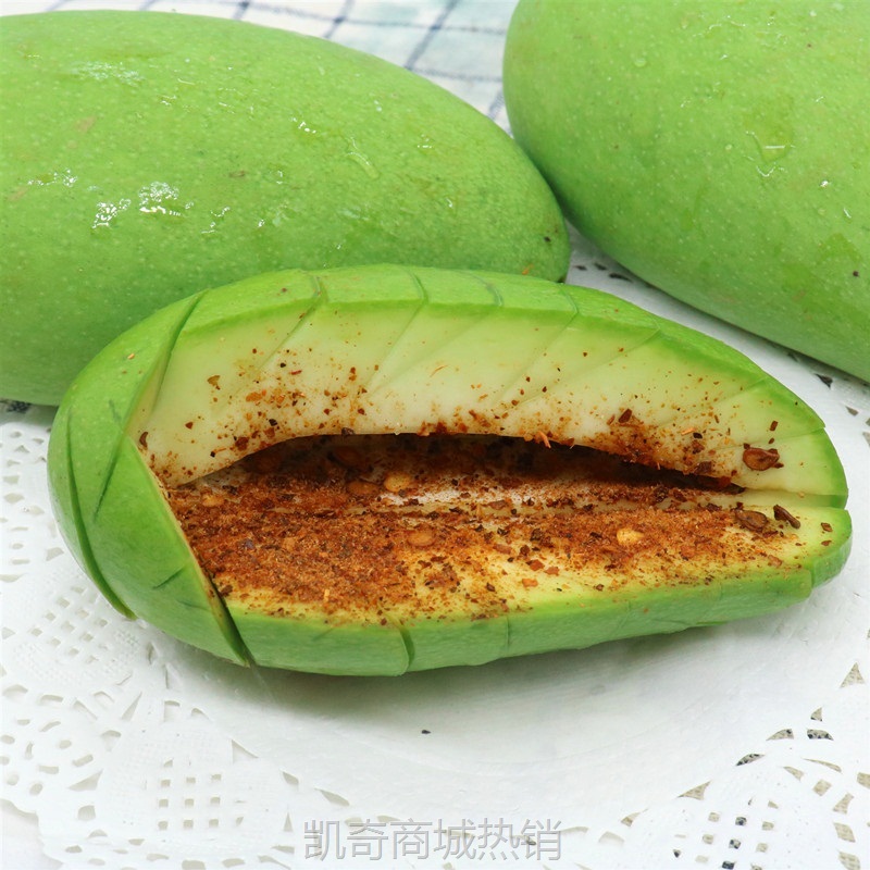 现摘现发新鲜酸脆生吃芒果当季水果芒果芽广西青芒果酸腌制芒5斤